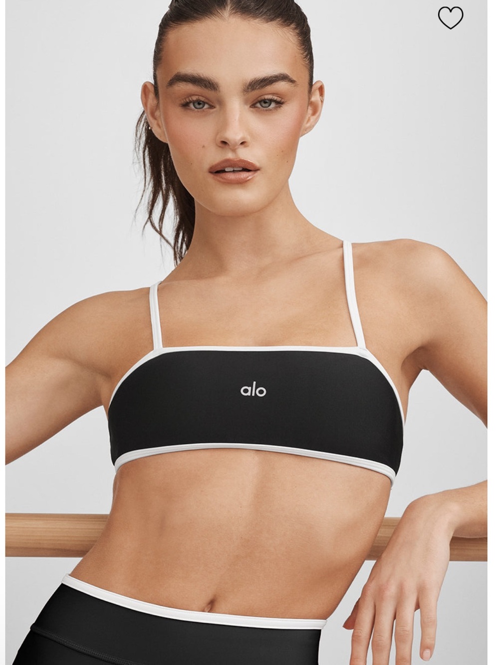 Alo yoga Airlift Charger Bra - Black/White